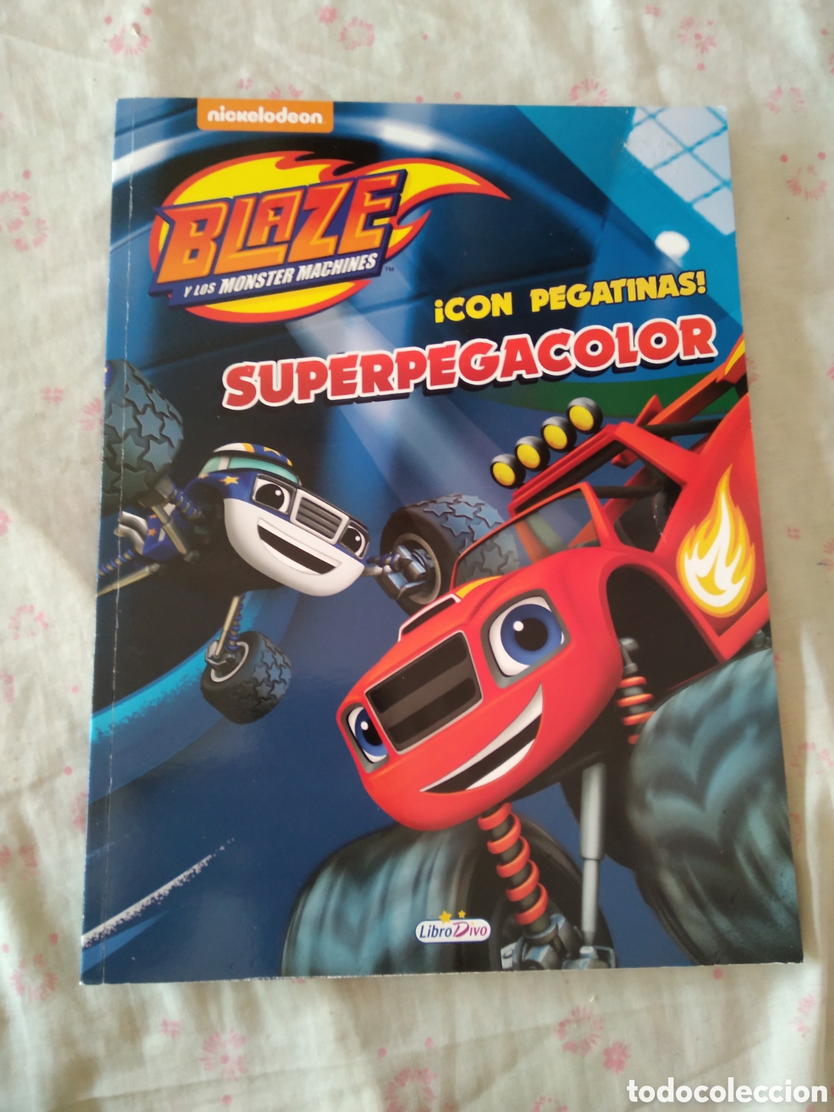 Colecionismo Cadernetas: &Aacute;LBUM DIBUJOS DE COCHES BLAZE Y LOS MONSTER MACHINES PARA COLOREAR LAS IM&Aacute;GENES SIN PEGATINAS