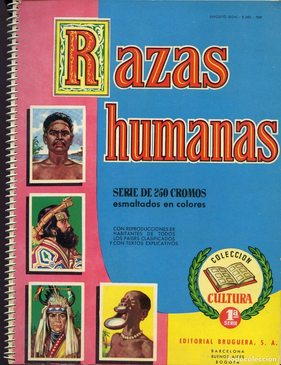 Coleccionismo &Aacute;lbumes: ALBUM RAZAS HUMANAS EDITORIAL BRUGUERA - VAC&Iacute;O
