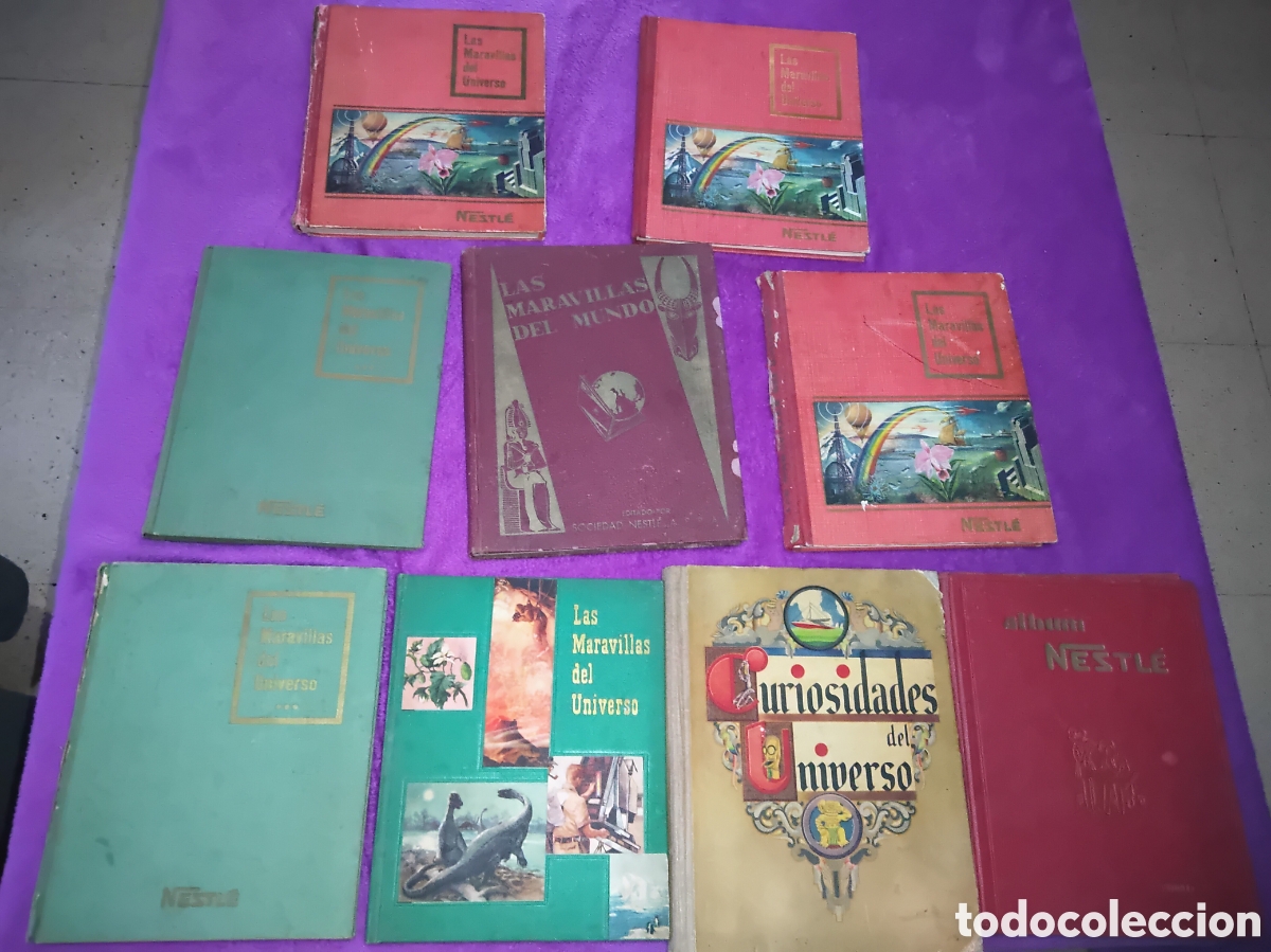 Collectionnisme Albums: LOTE DE 9 ALBUMS SOCIEDAD NESTLE, LEER DESCRIPCI&Oacute;N