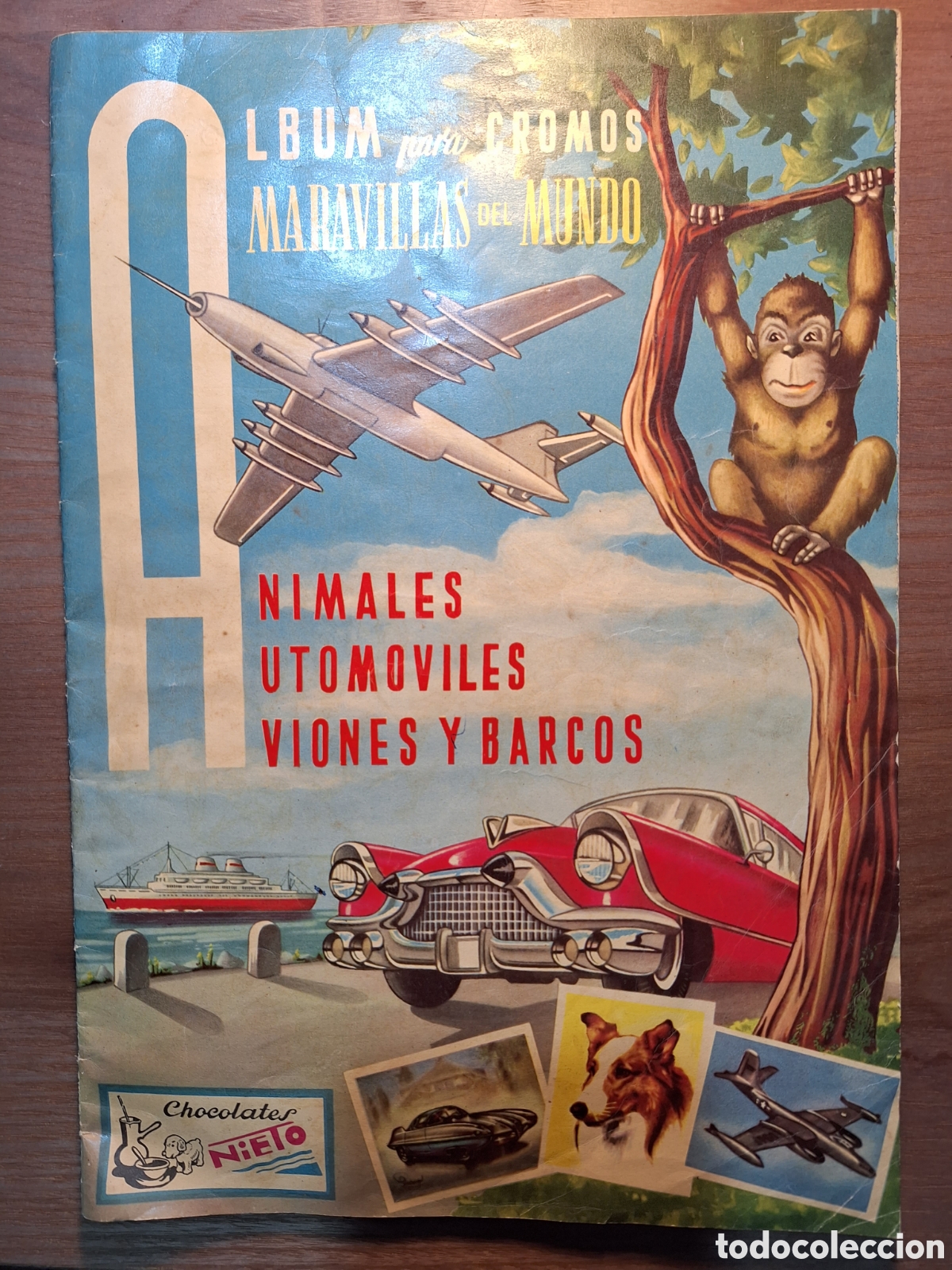 Collectable Incomplete Albums: MARAVILLAS DEL MUNDO ANIMALES AUTOMOVILES AVIONES Y BARCOS CHOCOLATES NIETO