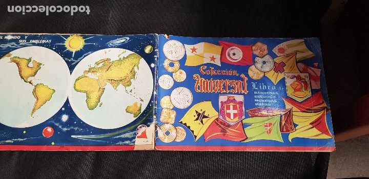 Collectable Incomplete Albums: COLECCION UNIVERSAL LIBRO DE BANDERAS ESCUDOS MONEDAS MAPAS 1962