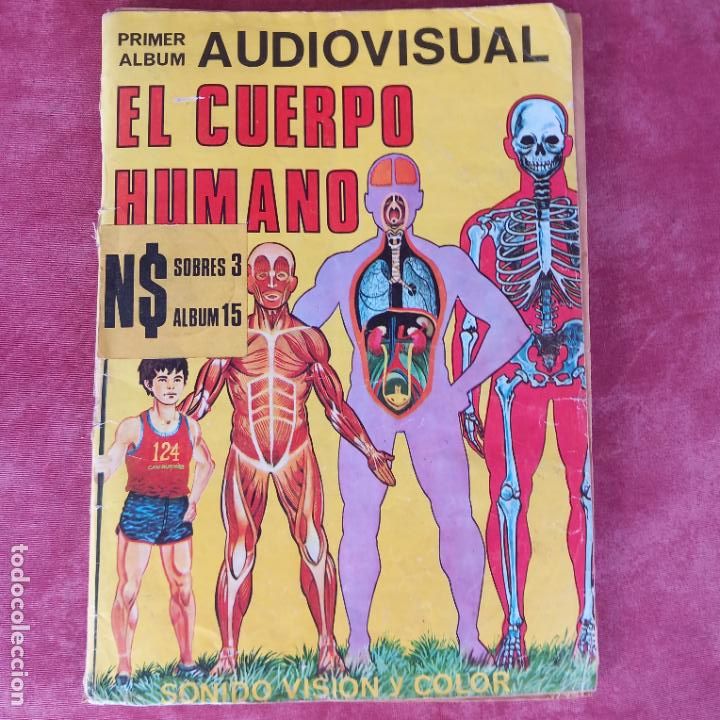 Coleccionismo &Aacute;lbumes: Primer &aacute;lbum el cuerpo humano audiovisual de artecrom con 182 cromos