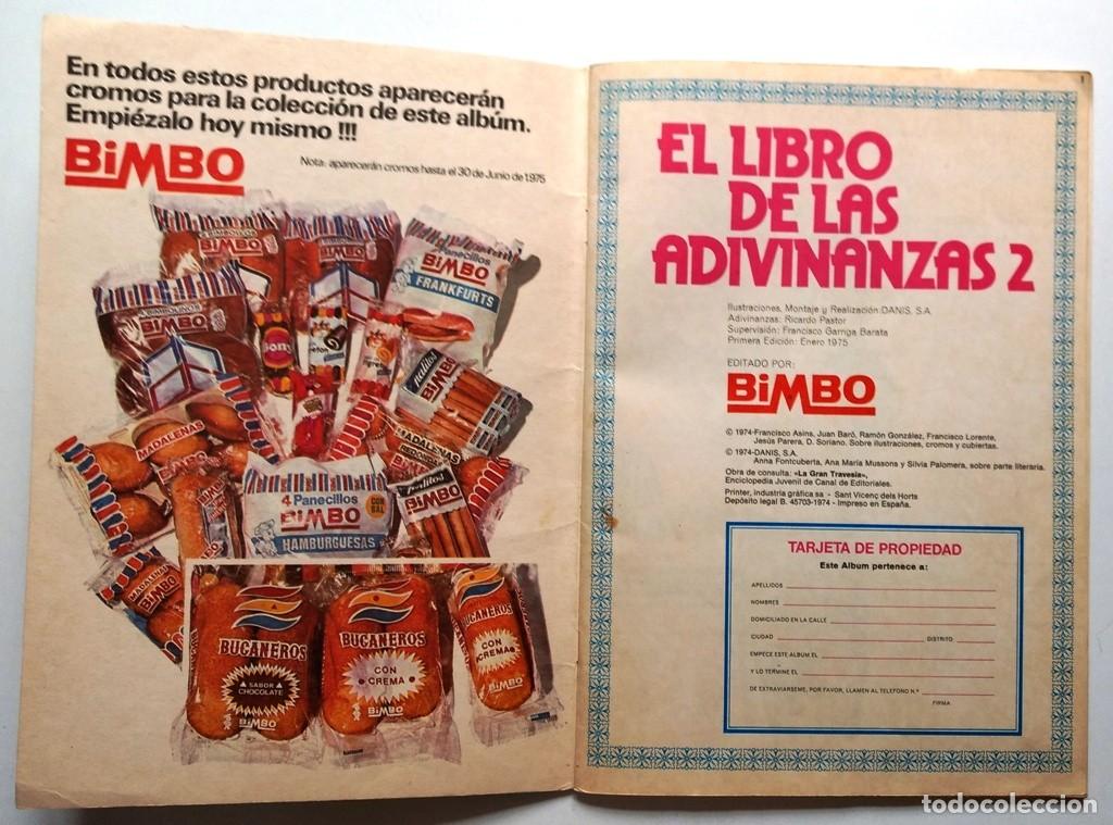 Coleccionismo &aacute;lbumes: El libro de las Adivinanzas 2 - Foto 2