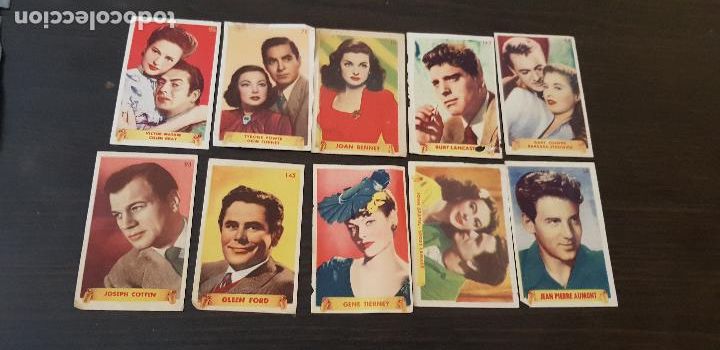 Colecionismo Cadernetas: ACTORES DE CINE CROMOS SUELTOS Y PARTE DEL ALBUM