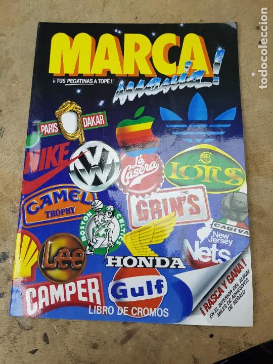 Collectable Incomplete Albums: MARCA MANIA PEGATINAS A TOPE PLANCHA