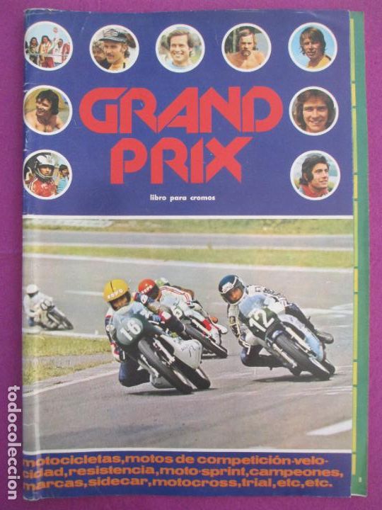 Collectable Incomplete Albums: ALBUM CROMOS GRAND PRIX MOTOS MOTOCICLETAS VACIO SIN CROMOS ED. FHER 1977