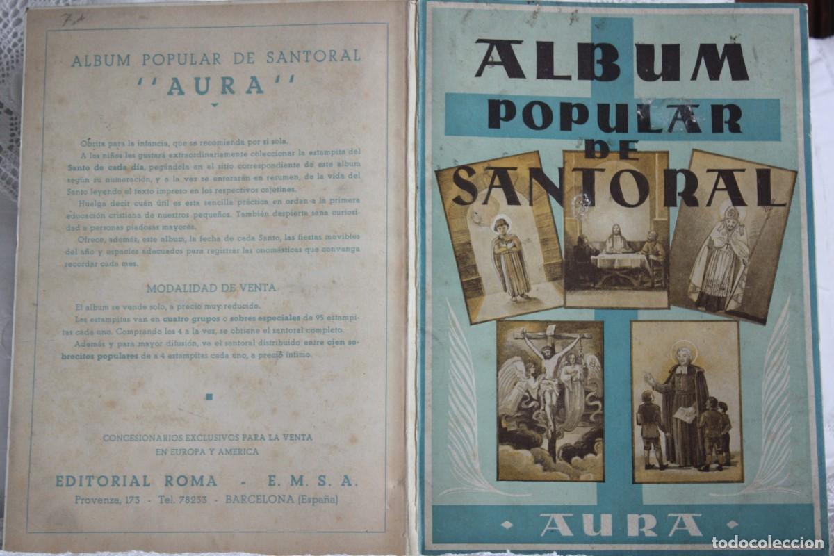Collectionnisme Albums: ALBUM POPULAR DE SANTORAL AURA - FALTA UN CROMO