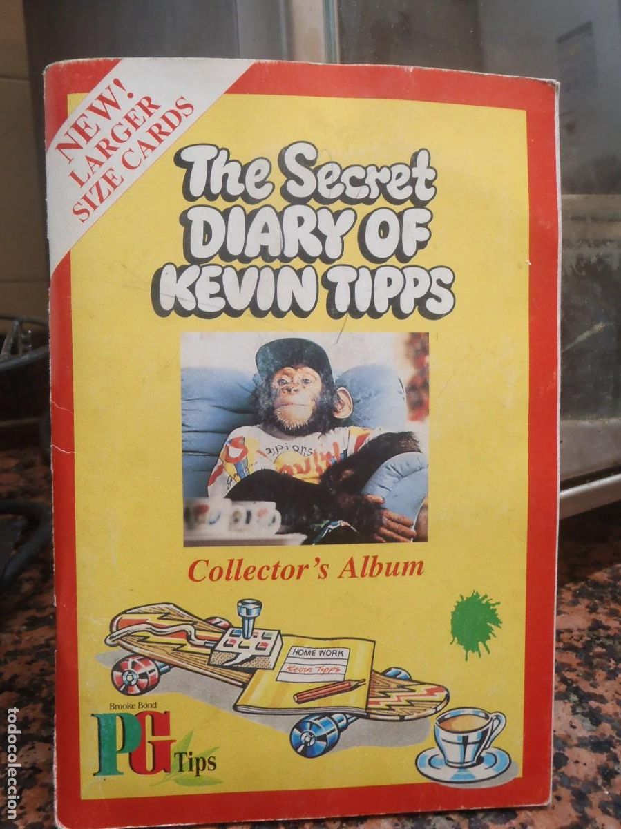 Colecionismo Cadernetas: THE SECRET DIARY OF KEVIN TIPPS - COLLECTOR ALBUM - FALTAN 12 CROMOS _ ALBUM EN INGLES