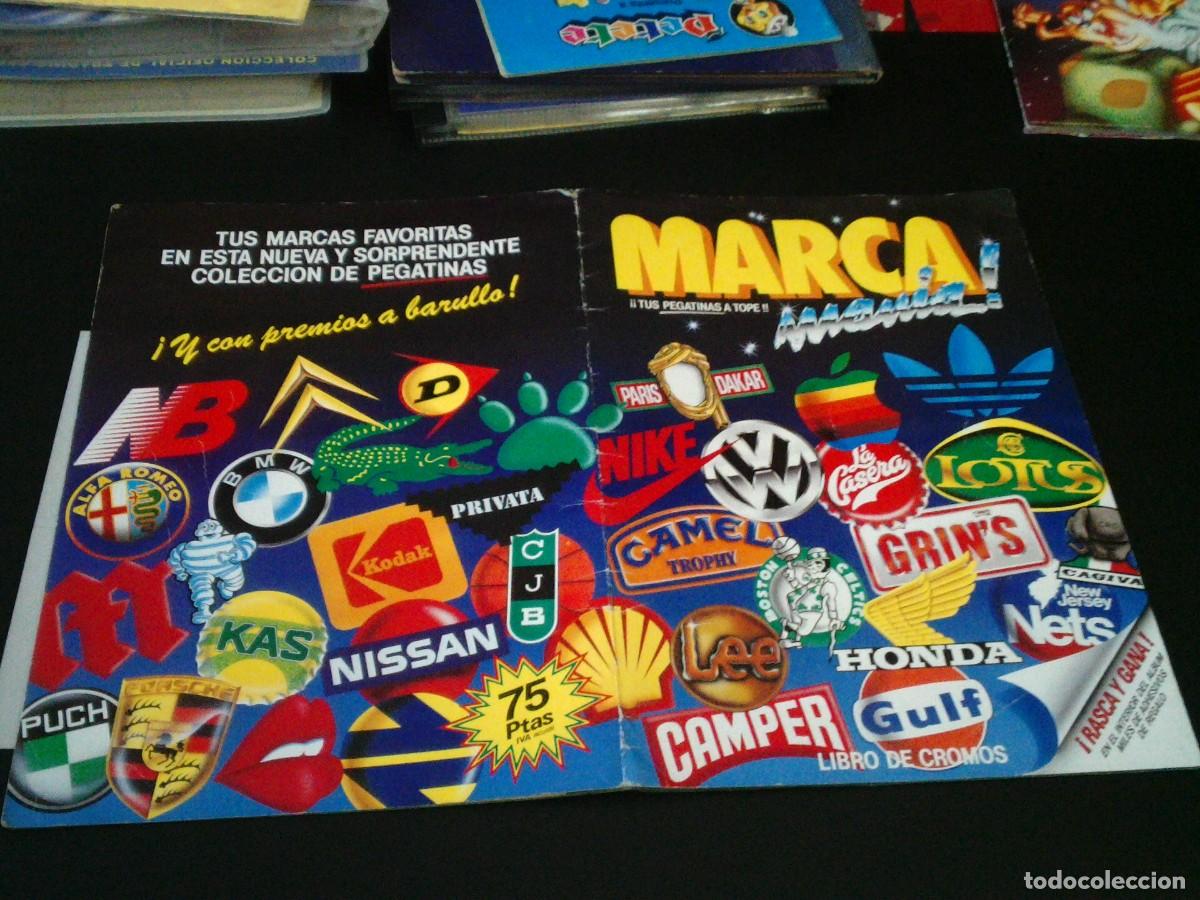 Collectable Incomplete Albums: MARCA MANIA - TUS PEGATINAS A TOPE - ALBUM CROMO INCOMPLETO - BUEN ESTADO - CAJON 4