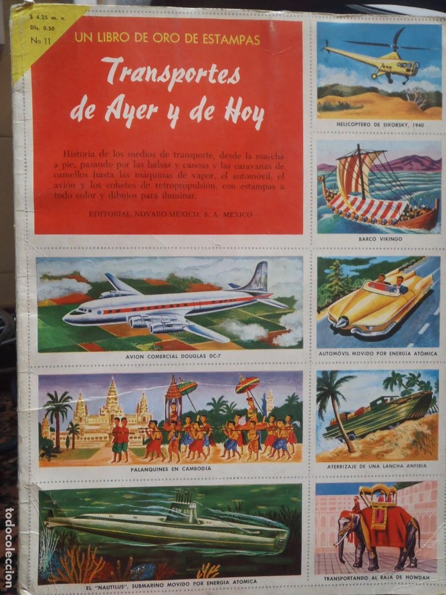 Collectionnisme Albums: TRANSPORTES DE AYER Y HOY - ALBUM DE CROMOS - NOVARO - FALTAN 25 CROMOS
