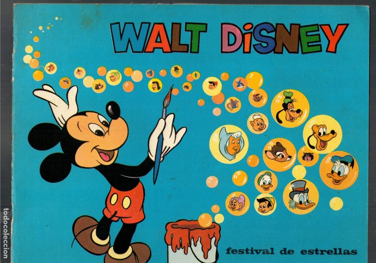 Colecionismo Cadernetas: WALT DISNEY FESTIVAL DE ESTRELLAS CON 94 CROMOS DE 96. TOPPS TARDA. MUY BUENO.