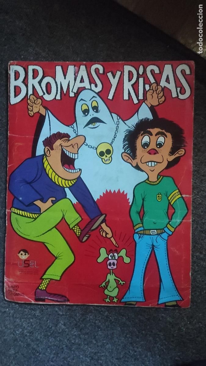 Coleccionismo &aacute;lbumes: &Aacute;lbum Bromas y risas. Editorial Lisel. 1982 - Foto 1