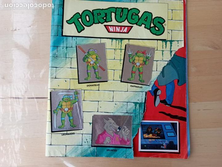 Coleccionismo &aacute;lbumes: TORTUGAS NINJA CROMOS PANINI 1990. - Foto 1