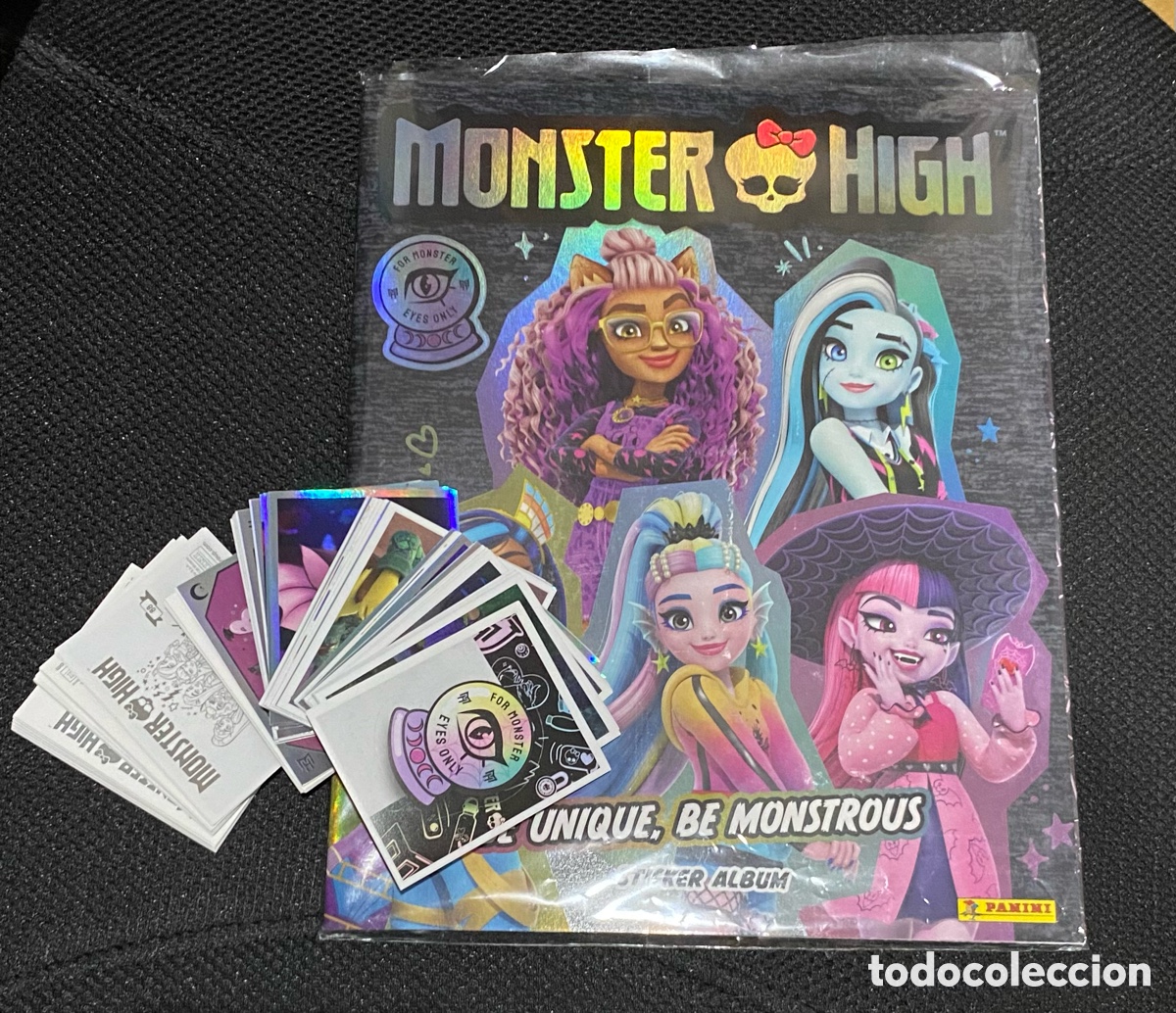 Collectionnisme Albums: Lote Album vac&iacute;o y 140 cromos diferentes de Monster High Be unique, be monstruous. Panini