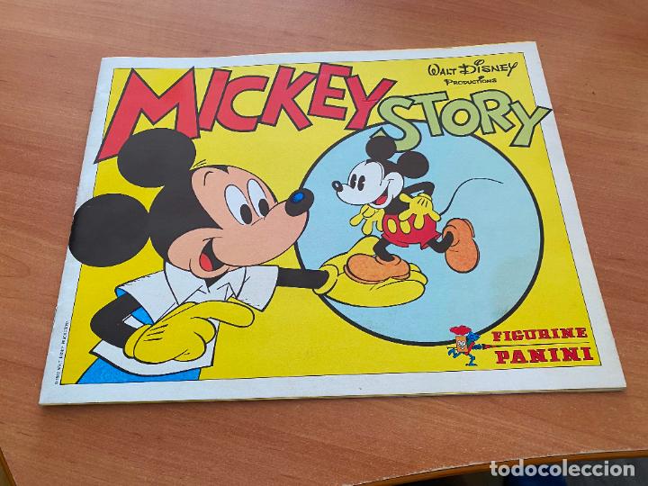 Collectionnisme Albums: MICKEY STORY ALBUM CON 11 CROMOS PEGADOS. PANINI (COIB58)