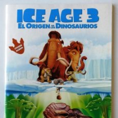 Coleccionismo Álbumes: ICE AGE 3 EL ORIGEN DE LOS DINOSAURIOS PANINI ALBUM CASI COMPLETO CON POSTER CENTRAL VER FOTOS