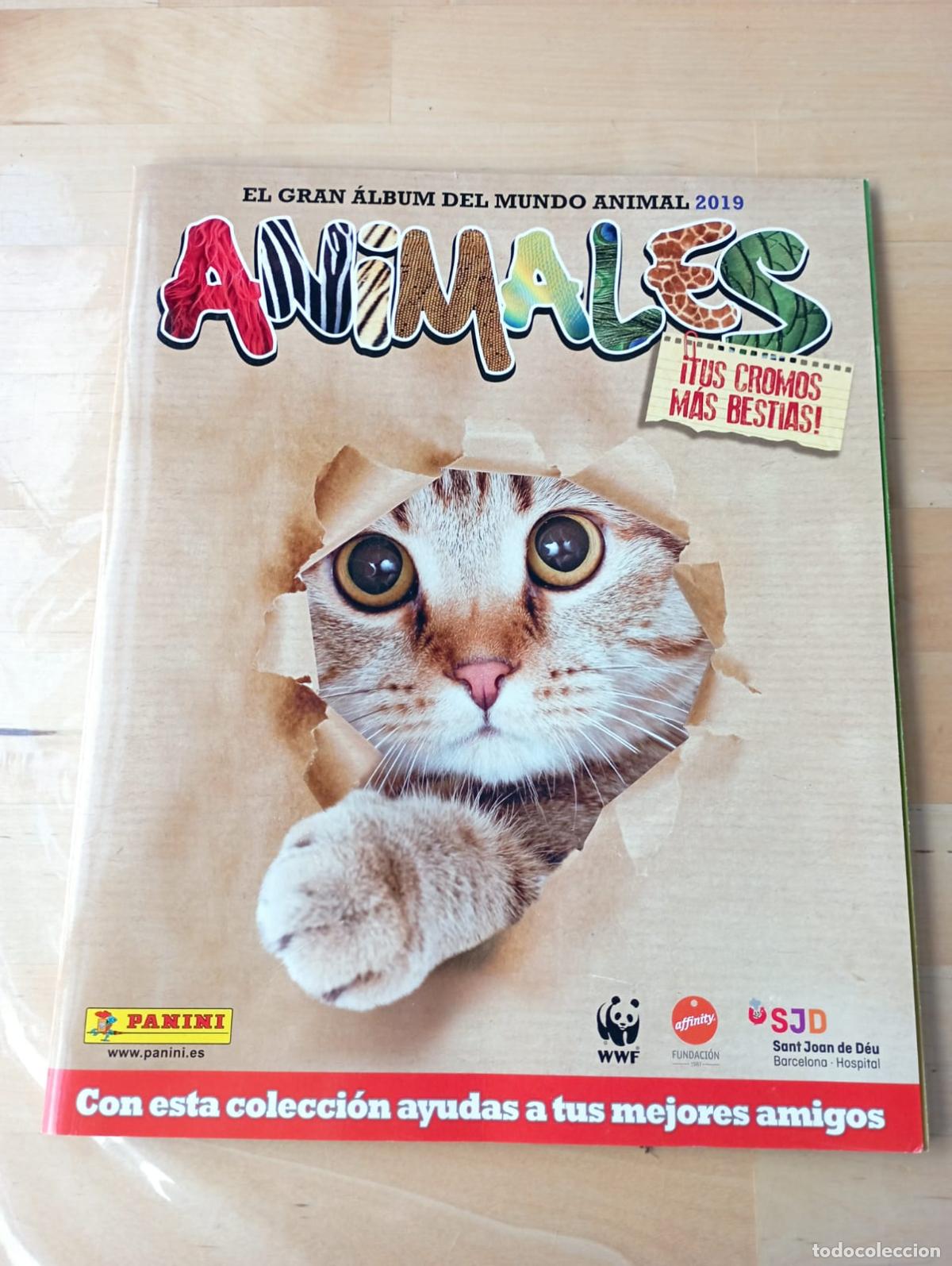 Collectable Incomplete Albums: PLANCHA,EL GRAN ALBUM DEL MUNDO ANIMAL 2019. PANINI,CON POSTER CENTRAL.