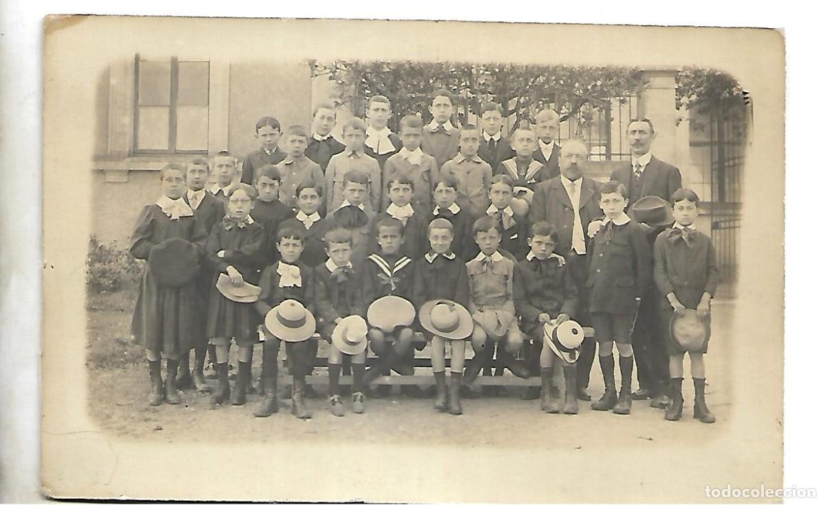 Colecionismo Cadernetas: ANTIGUA FOTOGRAFIA DE UN COLEGIO CON LOS PROFESORES - A&Ntilde;OS 30