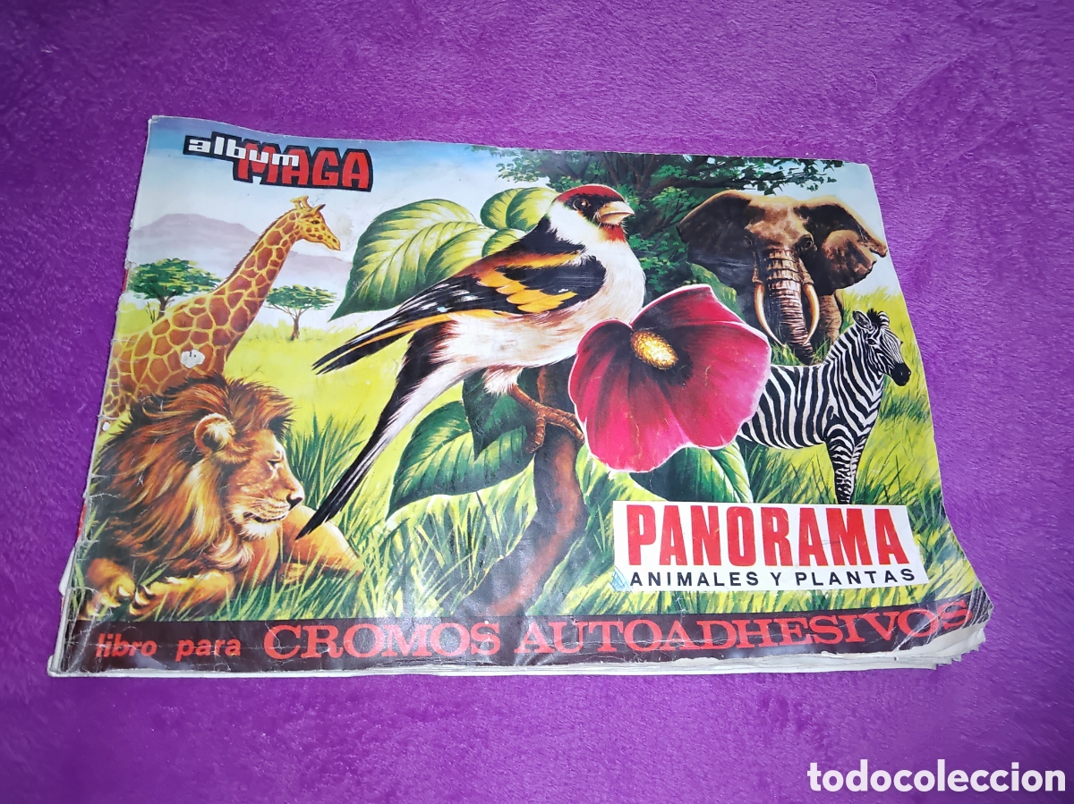 Colecionismo Cadernetas: &Aacute;LBUM MAGA PANORAMA ANIMALES Y PLANTAS LIBRO PARA CROMOS AUTOADHESIVOS, INCOMPLETO