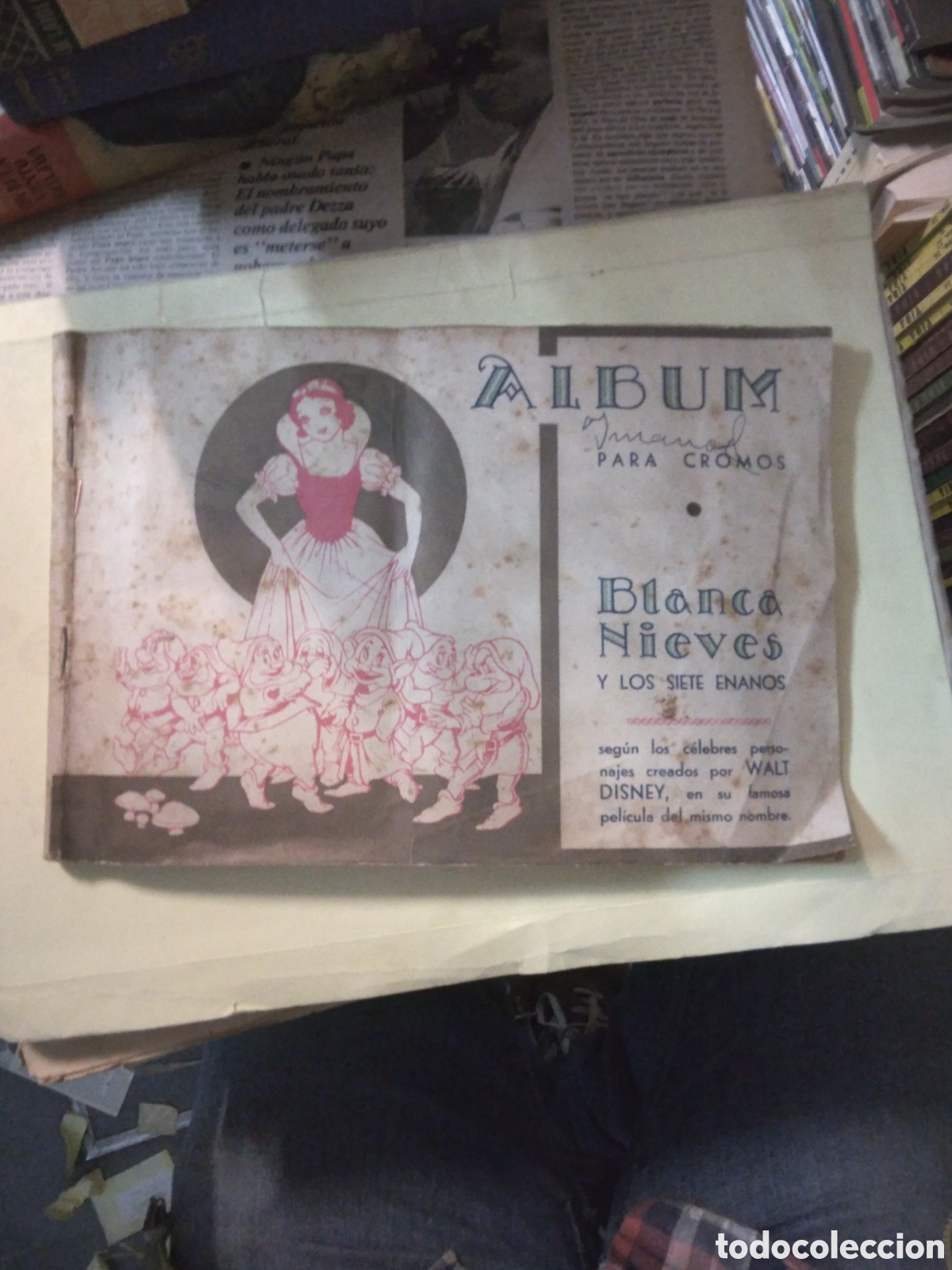 Collectionnisme Albums: Album para cromos, Blanca Nieves y los siete enanos,Walt Disney, Fher