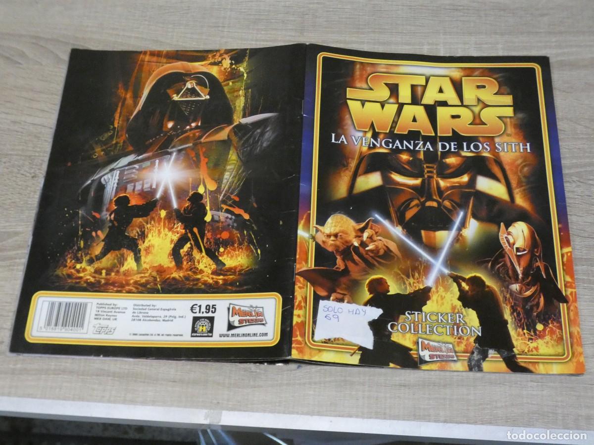 Coleccionismo &Aacute;lbumes: ARKANSAS1980 ALBUM CROMOS ESTADO DECENTE ALBUM CROMOS STAR WARS VENGANZA DE SITHS HAY 69 CROMOS