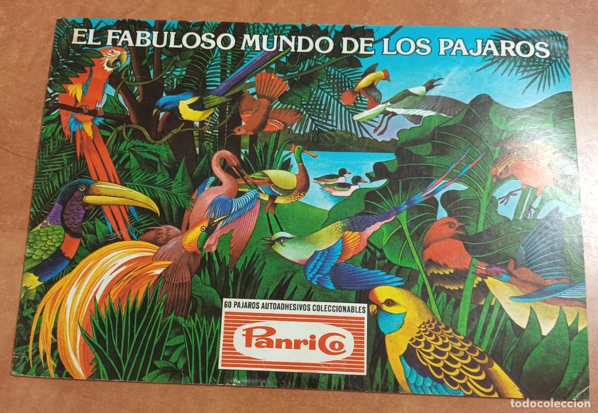 Colecionismo Cadernetas: EL FABULOSO MUNDO DE LOS PAJAROS PANRICO ALBUM DE CROMOS CON 5 CROMOS