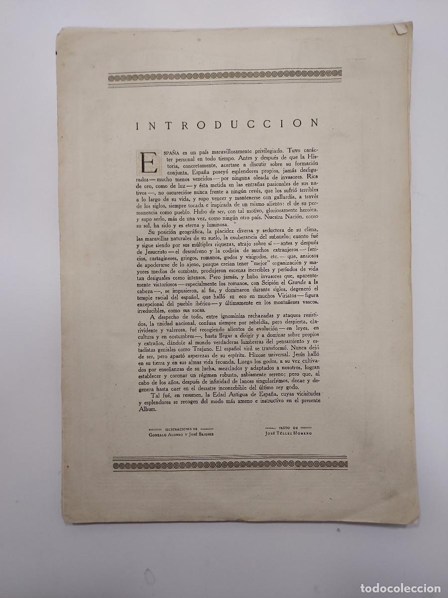 Sammeln Sammelalben: ALBUM DE LA HISTORIA DE ESPA&Ntilde;A EDAD ANTIGUA. Con 225 cromos, incompleto, sin cubiertas. 1947