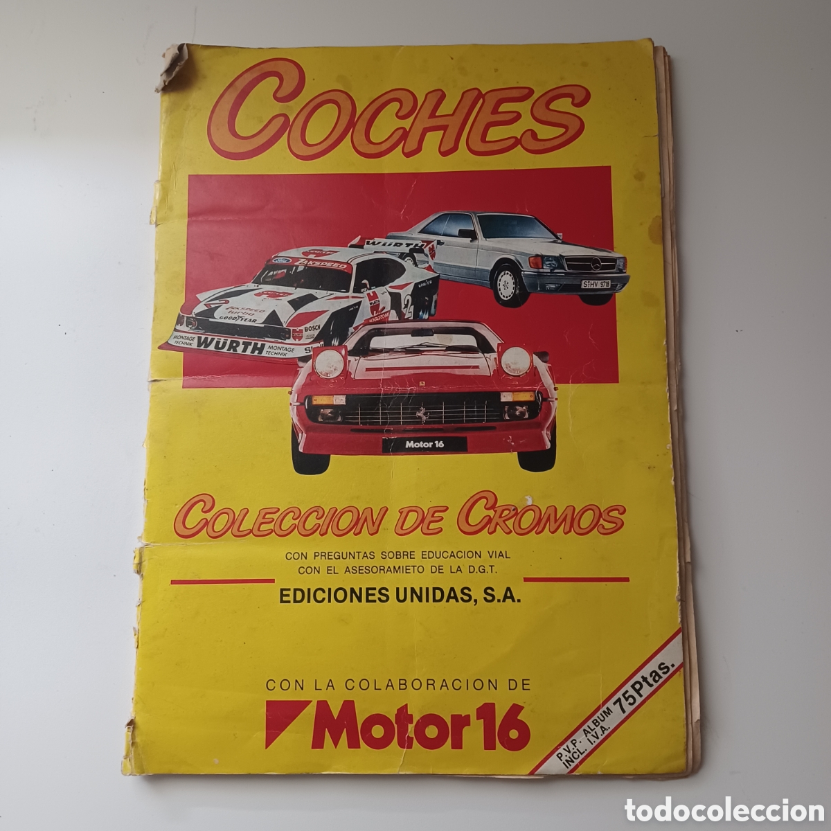 Coleccionismo &Aacute;lbumes: ALBUM COLECCION CROMOS DE VEHICULOS CON 132 CROMOS