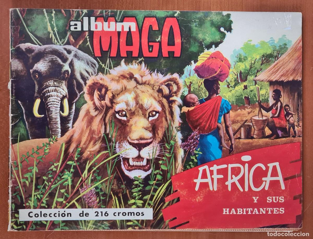 Collectable Incomplete Albums: &Aacute;lbum Cromos &Aacute;frica y sus Habitantes - Maga 1965 - Ilustraciones Bermejo