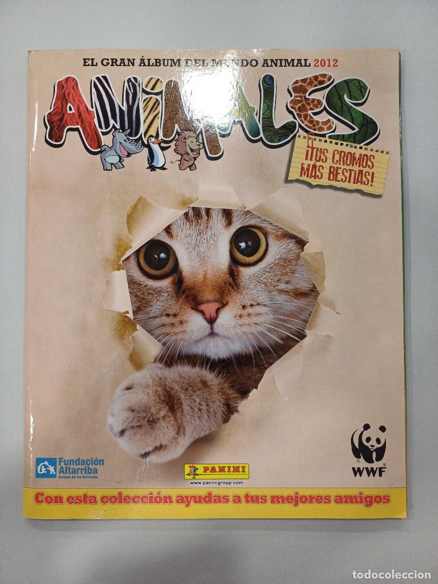 Colecionismo Cadernetas: ANIMALES/EL GRAN ALBUM DEL MUNDO ANIMAL 2012/ALBUM DE CROMOS INCOMPLETO.