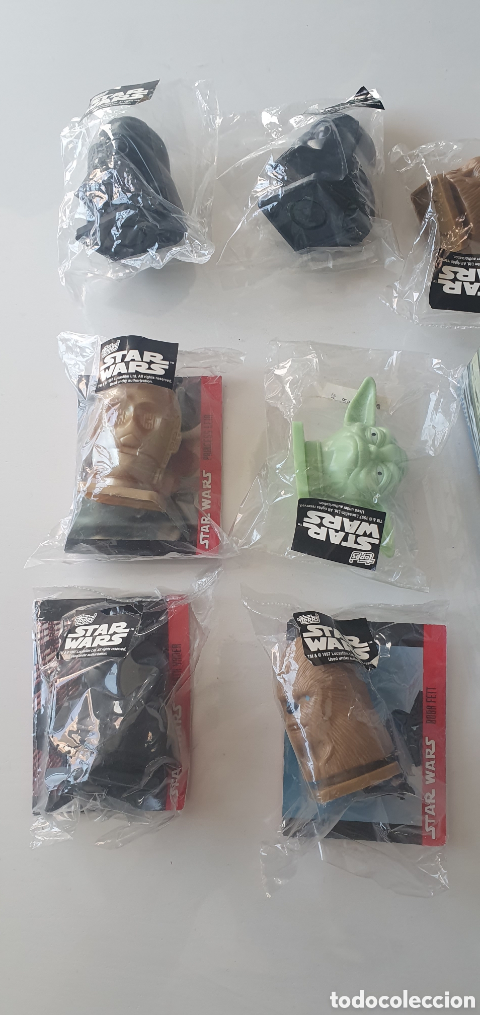 Coleccionismo &aacute;lbumes: Star wars: set candy head 1997 - Foto 2