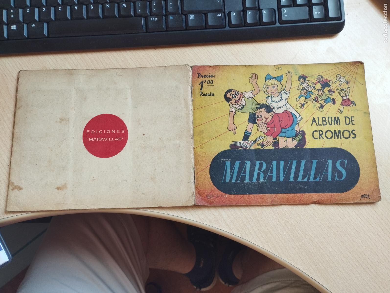 Coleccionismo &Aacute;lbumes: Dif&iacute;cil &aacute;lbum de cromos Maravillas. A&Ntilde;O 1941. CONTIENE MAS DE 120 CROMOS ENGANCHADOS