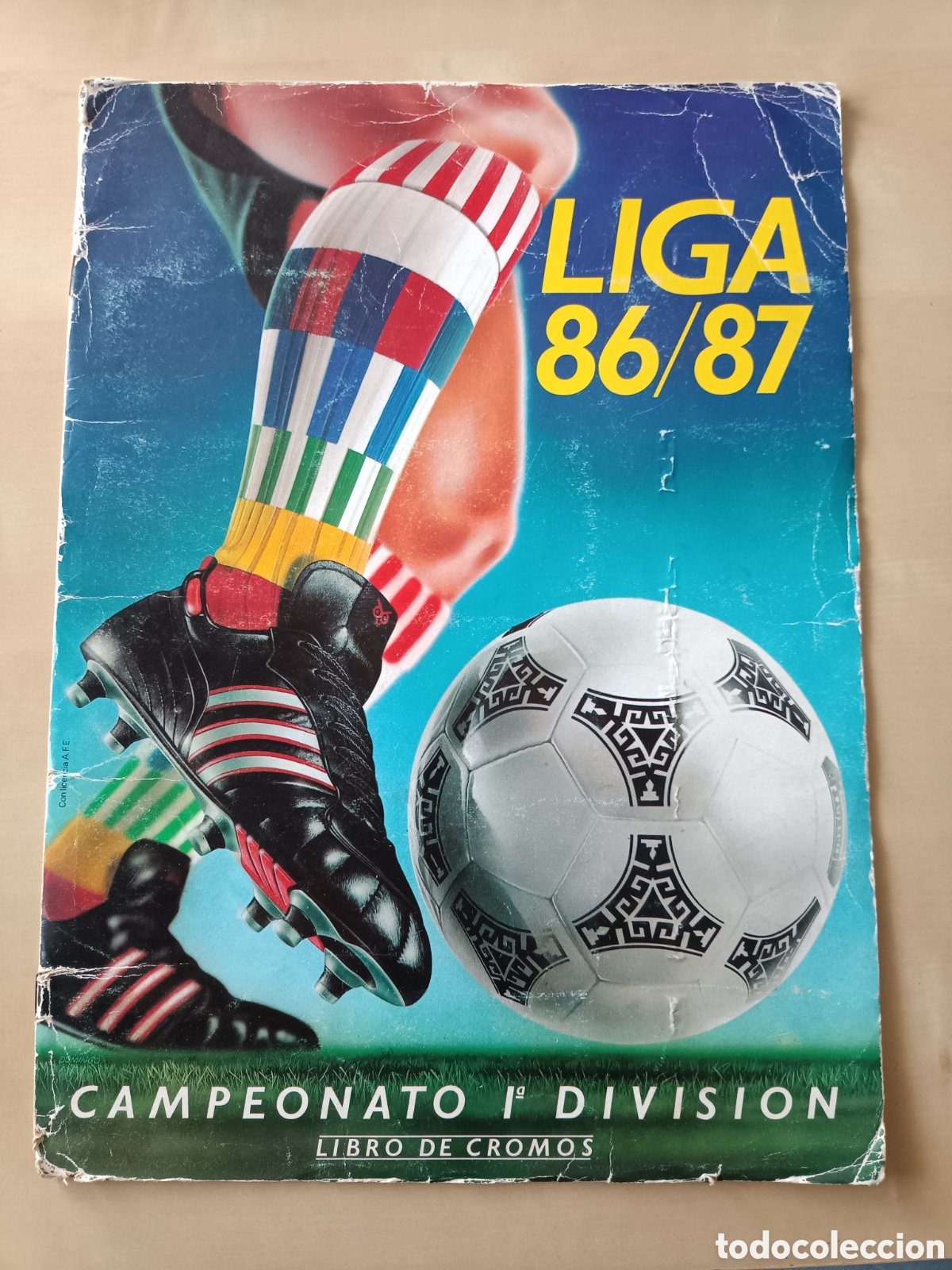 Colecionismo Cadernetas: TAPAS &Aacute;LBUM LIGA ESTE 86 87