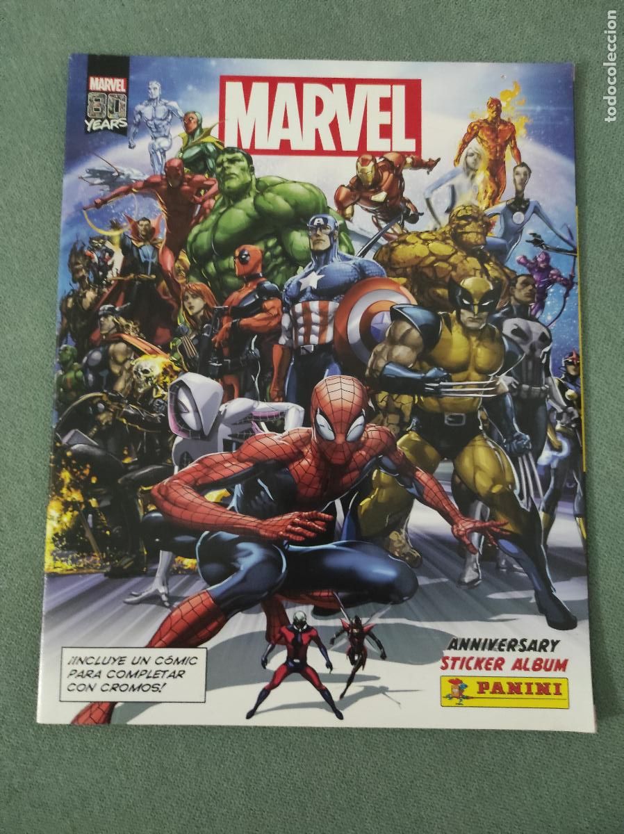 Colecionismo Cadernetas: ALBUM VACIO DE MARVEL 80 ANIVERSARIO A&Ntilde;O 2020 DE PANINI