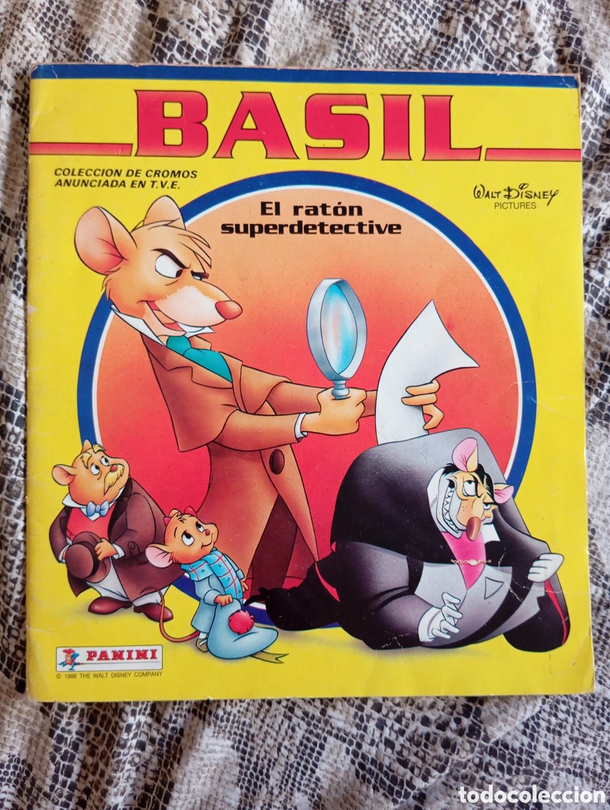 Colecionismo Cadernetas: Album de cromos. Basil el rat&oacute;n superdetective