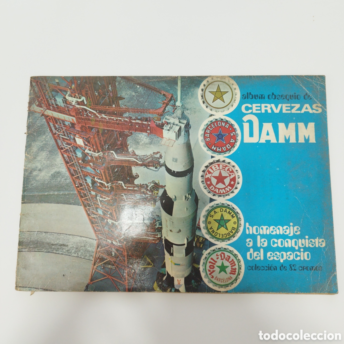 Coleccionismo &aacute;lbumes: ALBUM CROMOS / CERVEZAS DAMM / HOMENAJE A LA CONQUISTA DEL ESPACIO / CASI COMPLETA
