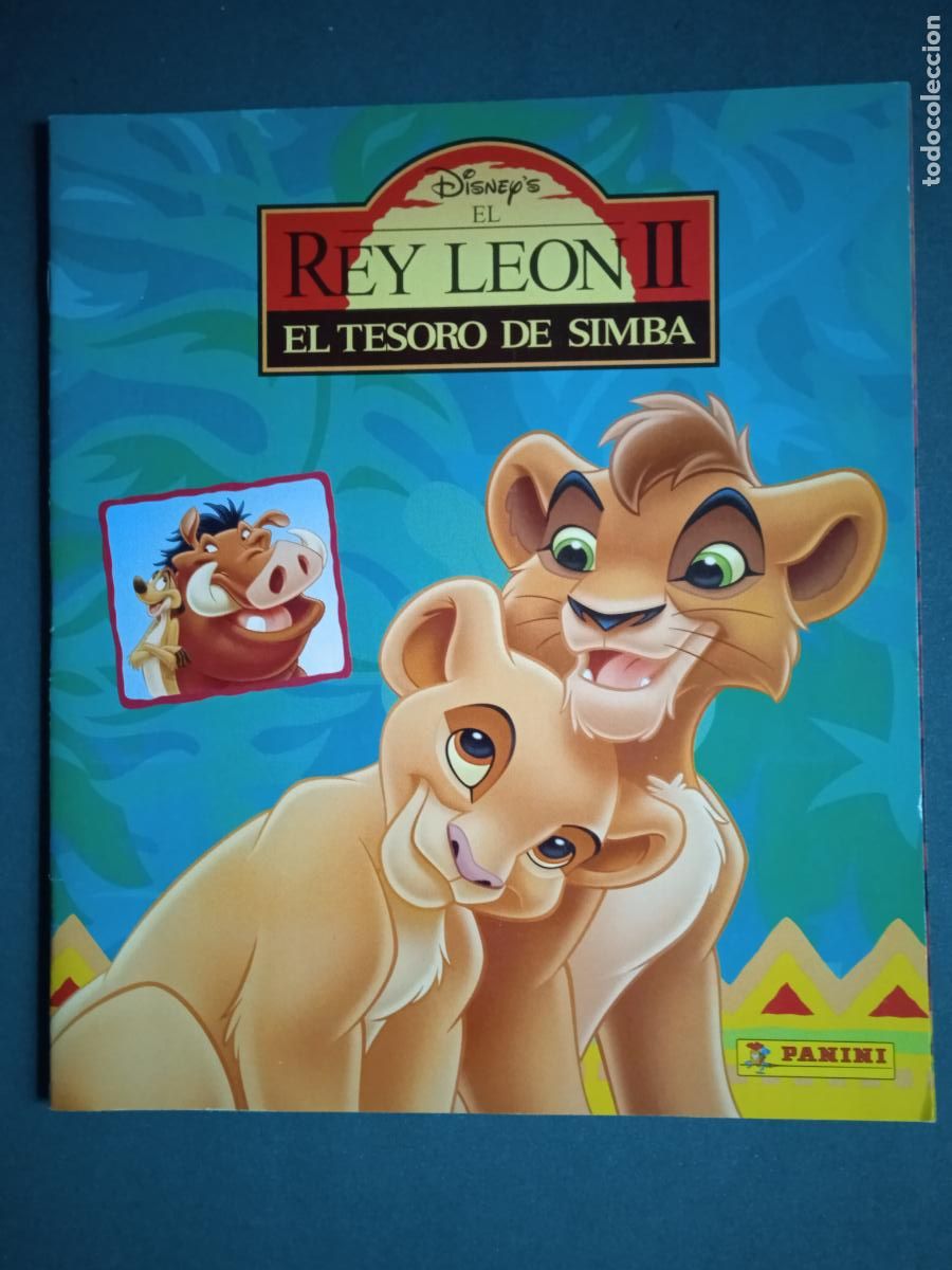 Colecionismo Cadernetas: ALB&Uacute;M - EL REY LE&Oacute;N II - DISNEY - PANINI