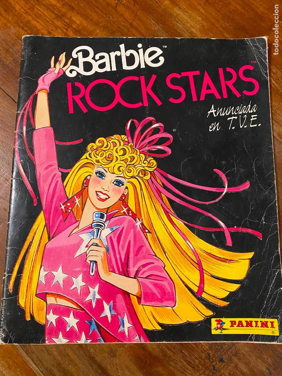 Colecionismo Cadernetas: ALBUM BARBIE ROCK STARS , PANINI , INCOMPLETO, ORIGINAL