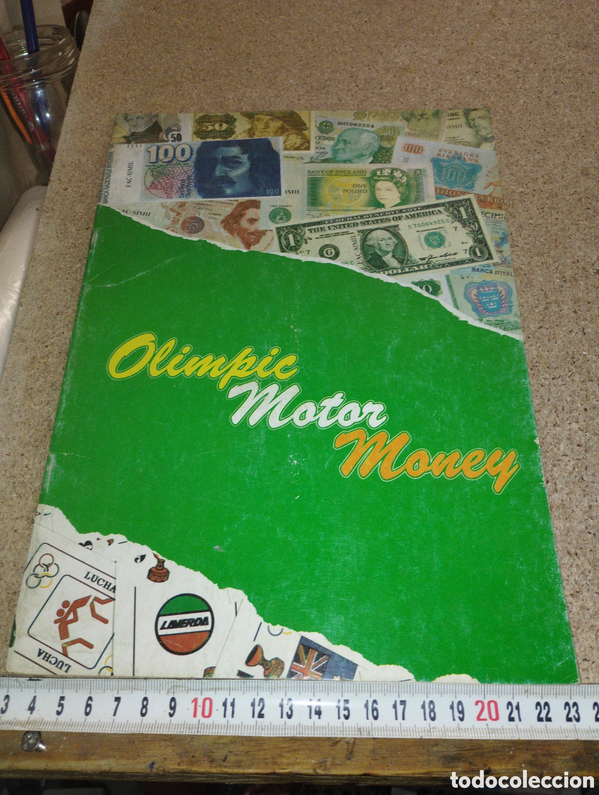Colecionismo Cadernetas: Album vac&iacute;o de Billetes del mundo Olimpic Motor Money