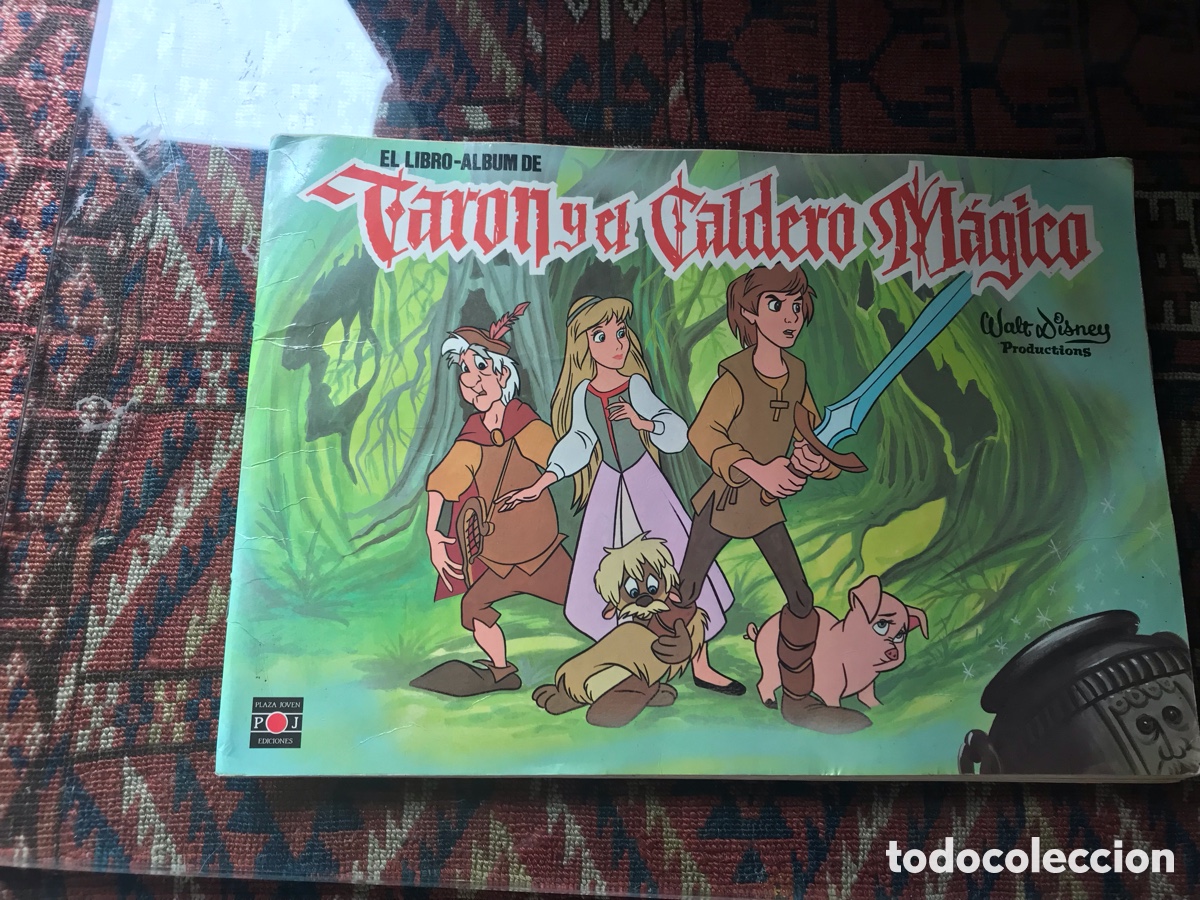 Colecionismo Cadernetas: Tar&oacute;n y el caldero m&aacute;gico. Walt Disney productions. Plaza joven ediciones