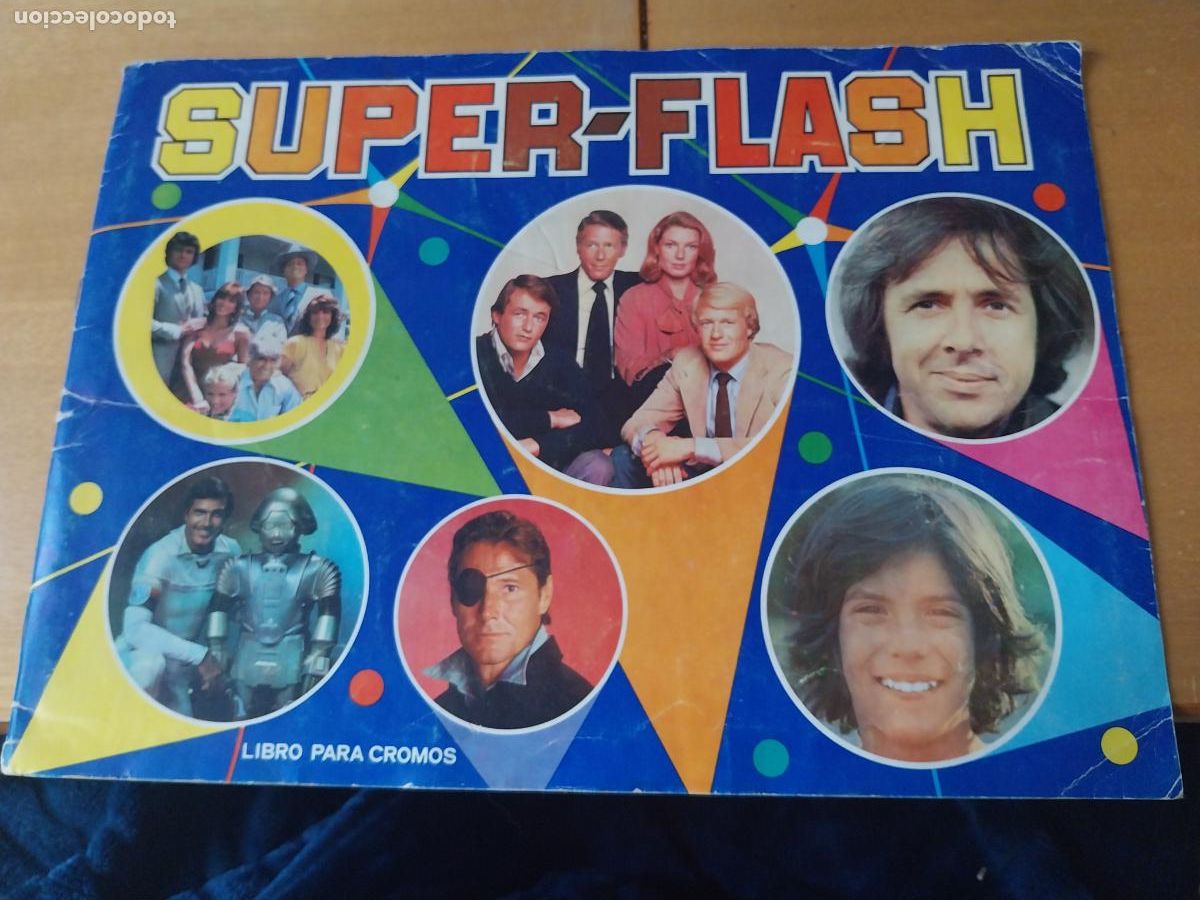 Collezionismo Album: SUPER FLASH PORTADAS SOLO PASTAS DEL ALBUM ORIGINAL USADAS