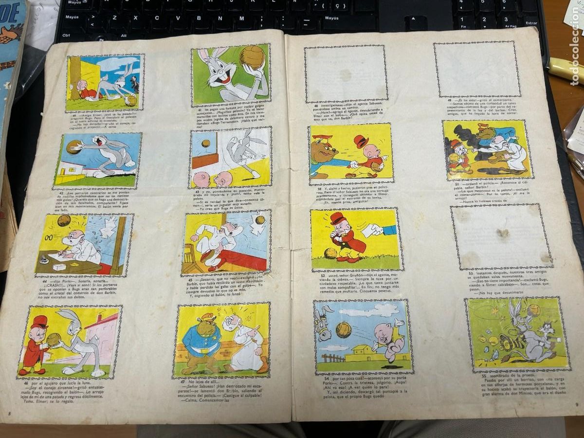 Colecionismo Cadernetas: ALEGRES HISTORIETAS Del conejo de la suerte album con 154 cromos se venden sueltos