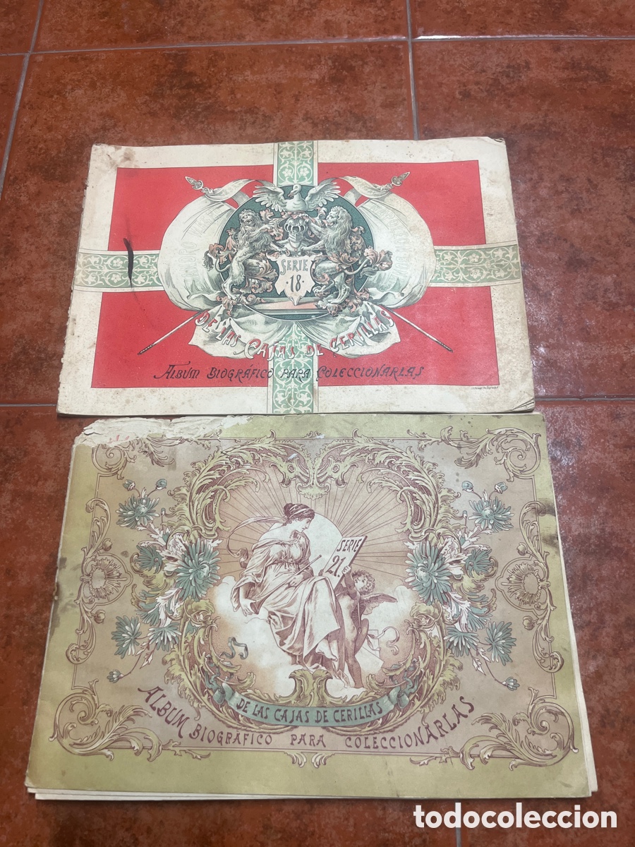 Collectable Incomplete Albums: Pareja de Albunes, biogr&aacute;ficos de las cajas de cerillas