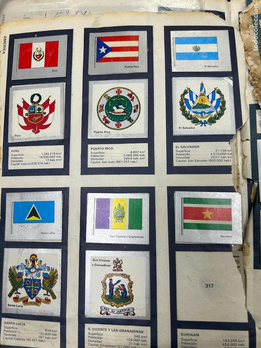 Collectionnisme Albums: banderas y escudos completamos tu album