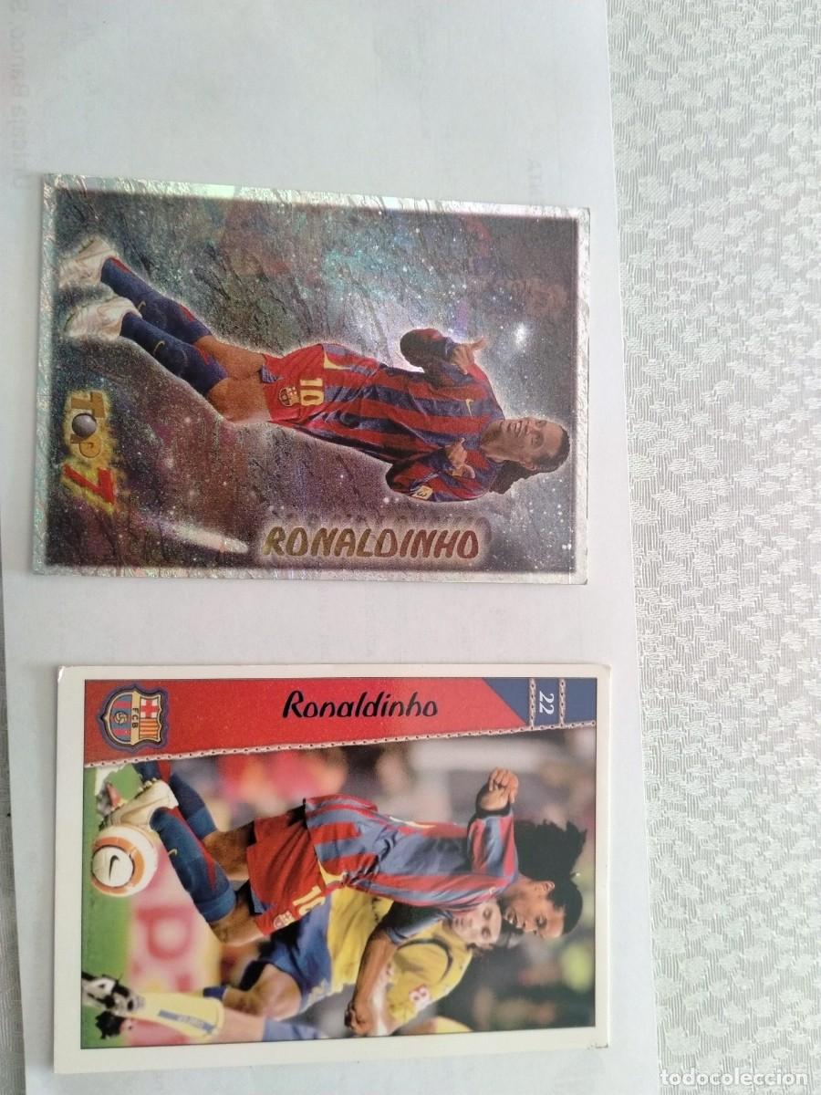 Coleccionismo &aacute;lbumes: cromos de ronaldinho 2 cromos - Foto 1