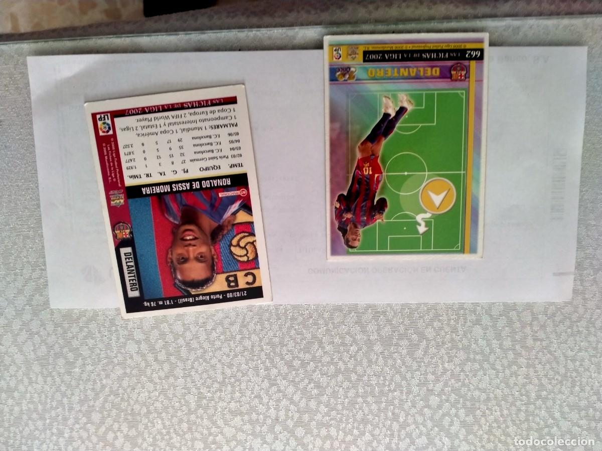 Coleccionismo &aacute;lbumes: cromos de ronaldinho 2 cromos - Foto 2