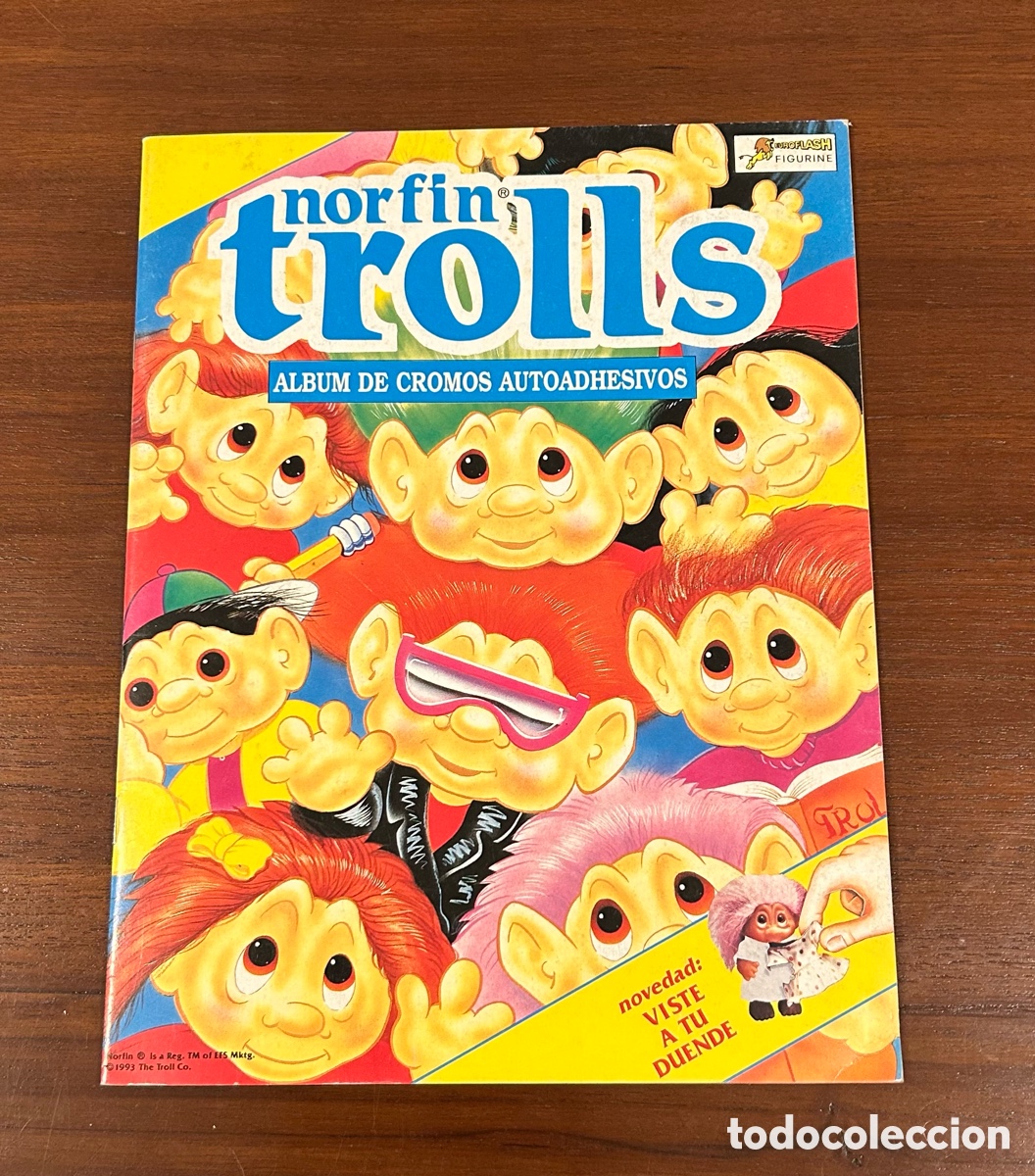 Coleccionismo &Aacute;lbumes: &Aacute;LBUM NORFIN TROLLS. VAC&Iacute;O. A&Ntilde;O 1993. EUROFLASH FIGURINE. NORTEK