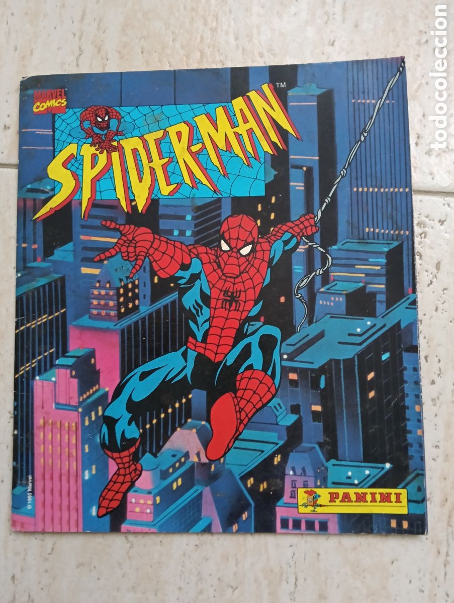 Collectionnisme Albums: Album cromos, Spiderman,,Marvel comics, panini, solo con 5 cromos