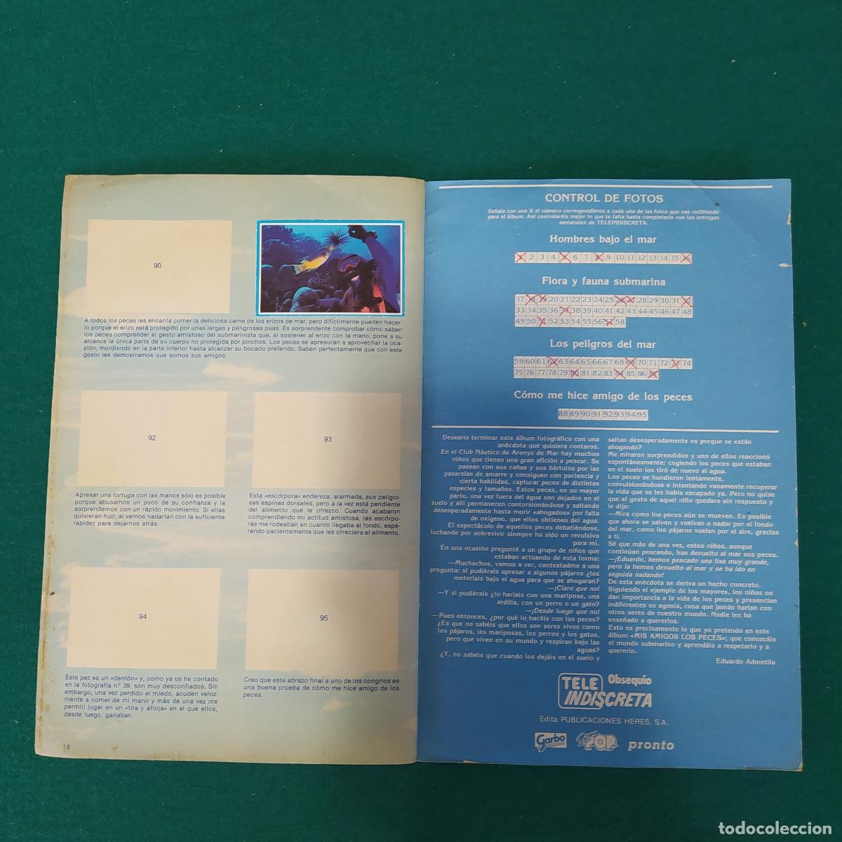 Coleccionismo &aacute;lbumes: MIS AMIGOS LOS PECES - Foto 11