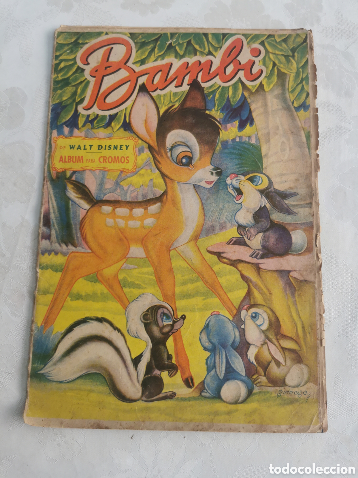 Collectionnisme Albums: Album de cromos Bambi de Walt Disney editorial Fher. VAC&Iacute;O solo Cromo n. 1